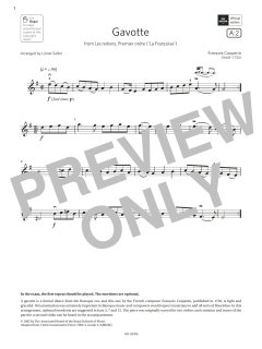 Gavotte von François Couperin (Download) 