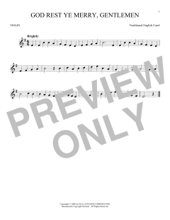 God Rest Ye Merry, Gentlemen von Traditional English Carol (Download) 