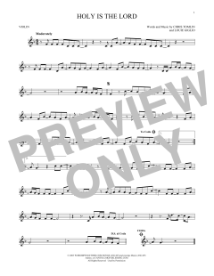Holy Is The Lord von Chris Tomlin (Download) 