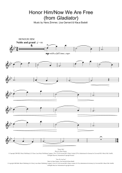 Honor Him/Now We Are Free von Hans Zimmer (Download) 