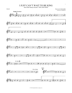 I Just Can't Wait To Be King von Elton John (Download) 