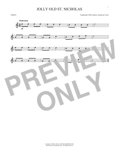 Jolly Old St. Nicholas von 19th Century American Carol (Download) 