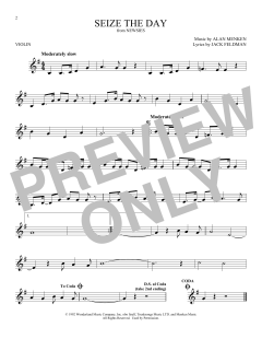 Seize The Day von Alan Menken (Download) 