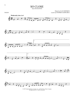 So Close von Alan Menken (Download) 