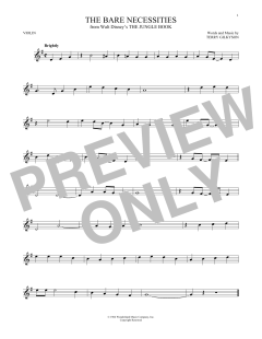 The Bare Necessities von Terry Gilkyson (Download) 