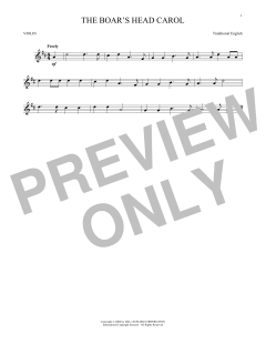 The Boar's Head Carol von 19th Century English Carol (Download) 