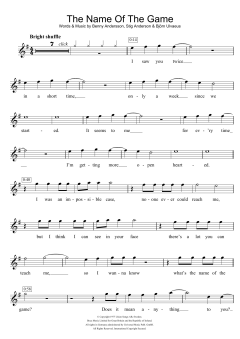 The Name Of The Game von ABBA (Download) 