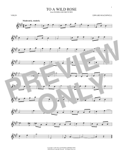 To A Wild Rose, Op. 51, No. 1 von Edward MacDowell (Download) 