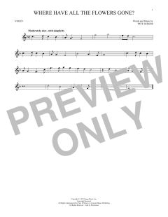 Where Have All The Flowers Gone? von Pete Seeger (Download) 