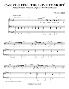 Can You Feel The Love Tonight von Elton John (Download) 