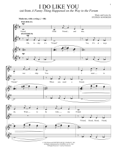 I Do Like You von Stephen Sondheim (Download) 
