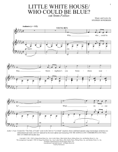 Little White House/Who Could Be Blue? von Stephen Sondheim (Download) 