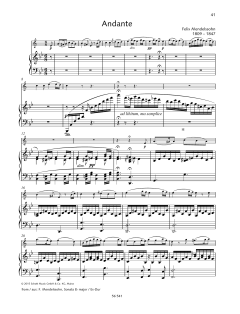 Andante von Felix Mendelssohn Bartholdy (Download) 