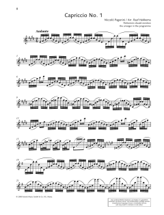 Capriccio No. 1 von Niccolò Paganini (Download) 