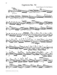 Capriccio No. 10 von Niccolò Paganini (Download) 