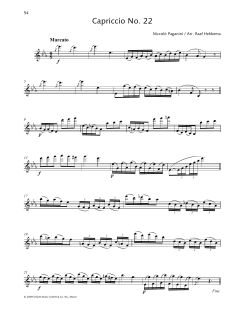 Capriccio No. 22 von Niccolò Paganini (Download) 