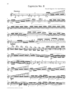 Capriccio No. 8 von Niccolò Paganini (Download) 