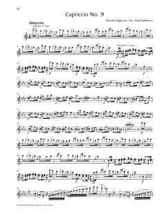Capriccio No. 9 von Niccolò Paganini (Download) 
