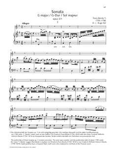 Sonata G Major von Franz Benda (Download) 