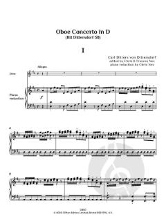 Oboe Concerto in D (Rtt 30) von Carl Ditters von Dittersdorf 
