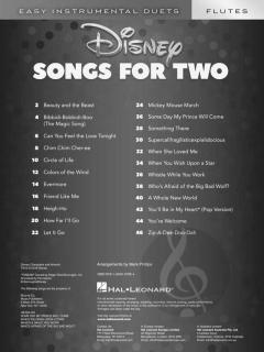 Disney Songs for 2 Flutes 