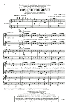 Come To The Music von Joseph A. Martin (Download) 