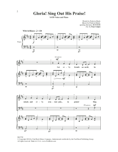 Gloria, Sing Out His Praise von Patricia Mock (Download) 