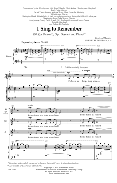 I Sing To Remember von Sherry Blevins (Download) 