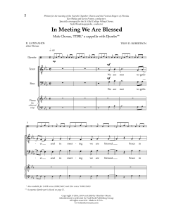 In Meeting We Are Blessed (Download) 