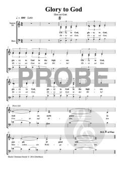 Glory to God - Ehre sei Gott von Christiane Etzold (Download) 