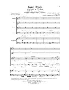 Kyrie Eleison von Johann Adolf Hasse (Download) 