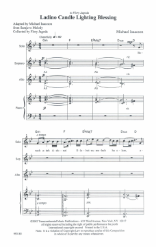 Ladino Candle Blessing von Michael Isaacson (Download) 