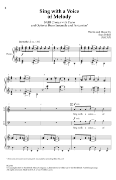 Sing with a Voice of Melody von Stan Pethel 