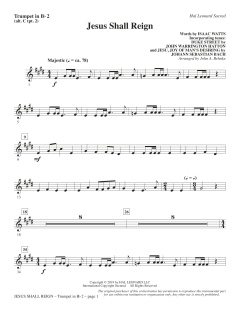 Jesus Shall Reign von Johann Sebastian Bach (Download) 