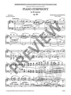 Piano Symphony in B minor  von Leokadiya Kashperova 