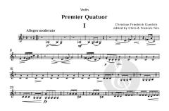 Premier Quatuor von Christian Friedrich Gumlich (Download) 