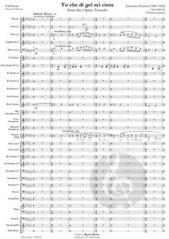 Tu che di gel sei cinta from The Opera Turandot von Giacomo Puccini (Download) 