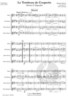 Menuet & Rigaudon von Maurice Ravel für Holzbläser Quartett im Alle Noten Shop kaufen