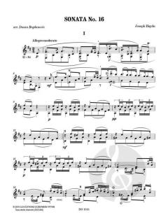 Sonata No. 16 von Joseph Haydn 