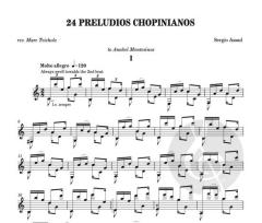 24 Preludios Chopinianos I-VI von Sergio Assad 
