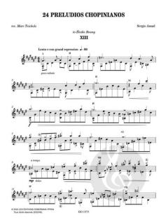 24 Preludios Chopinianos XIII-XVIII von Sergio Assad 