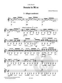 Sonata en Mi m von Gloria Villanueva 