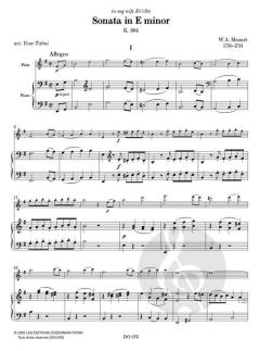 Sonata in E minor von Wolfgang Amadeus Mozart 