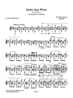 3 Lieder ohne Worte von Felix Mendelssohn Bartholdy 