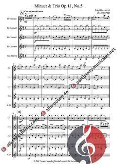 Minuet & Trio op. 11 No. 5 von Luigi Boccherini 