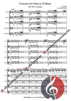 Concerto for Flute G minor von Antonio Vivaldi 