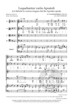 Loquebantur variis Apostoli von Giovanni Pierluigi da Palestrina (Download) 