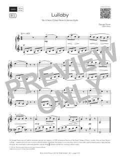Lullaby von George Dyson (Download) 