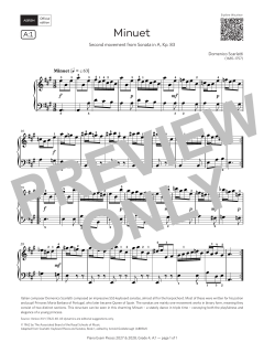Minuet von Domenico Scarlatti (Download) 