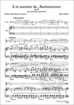 À la manière de...Rachmaninov op. 43 von Marco Sollini 